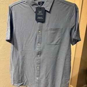 George Men's Blue Short Sleeve Shirt